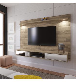 Panel Mueble de TV 55" Bertolini Incluye Soporte Color Rustico