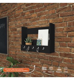 Repisa Mueble para llaves Bertolini Color Negro