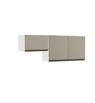 Gabinete Superior de Cocina en MDP Bertolini Color Gris Claro