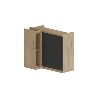 Gabinete Cocina MDP 48x87 2 puertas 2 nichos Gris