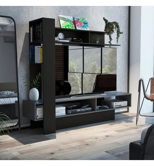 Centro de Entretenimiento Madrid Color Wengue y Plomo