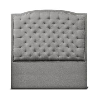 Cabecero Espaldar Capitoneado Gris Cama de 120 cm