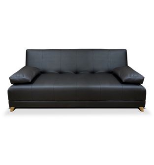 Sofa Cama TQG tipo cuero negro