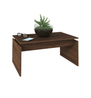 Mesa de centro Katry 80cm en MDP Almendra