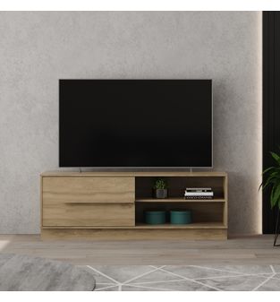 Mueble para TV 60" Hawai en MDP una puerta Noce