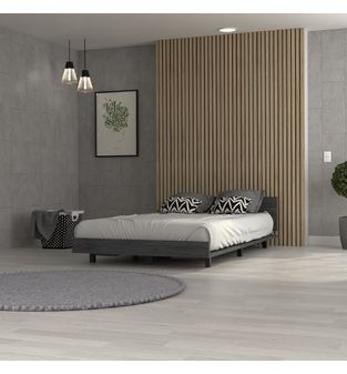 Cama semi doble 120cm Sarah Bertolini Roble Gris