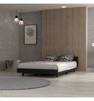Cama semi doble 120cm Bertolini Color Wengue