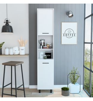 Mueble Alacena Despensa de Cocina Evaristo Bertolini Color Blanco