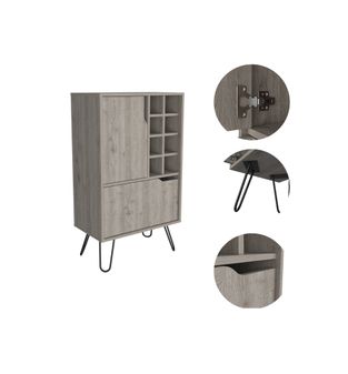 Mueble de Bar Linha Bertolini Color Ceniza