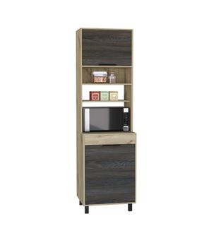 Mueble para Microondas Cocina Novos Bertolini Color Duna y Carbon