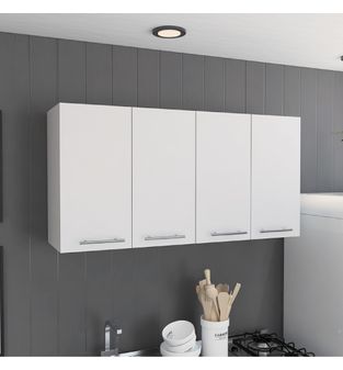 Gabinete Superior de Cocina 120cm London Bertolini Color Blanco