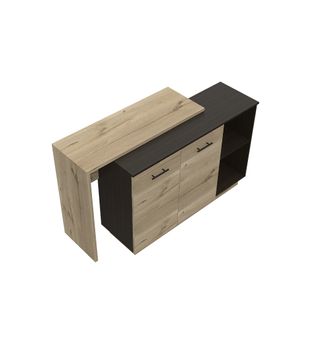 Barra para Cocina Alambra Bertolini Color Wengue y Duna