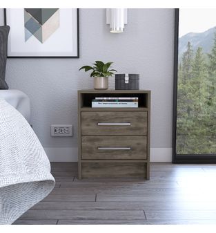 Mesa de Noche Auxiliar Nordic Bertolini Color Bellota