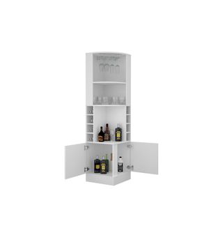 Mueble de Bar Esquinero Braz Bertolini Color Blanco