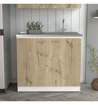 Mueble Inferior de Cocina Kit Lavaplatos Sonic Bertolini Blanco Duna