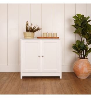 Mueble Bifet 80cm en MDP 2 puertas Blanco