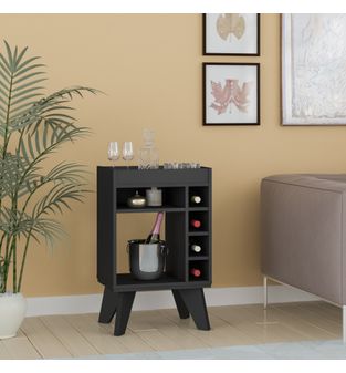Mueble Bar Drink en MDP 72x45x32cm Negro