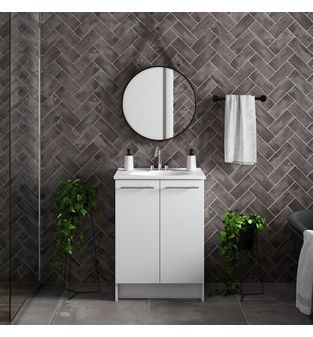 Mueble de Baño Atlanta incluye lavamanos 62cm Blanco