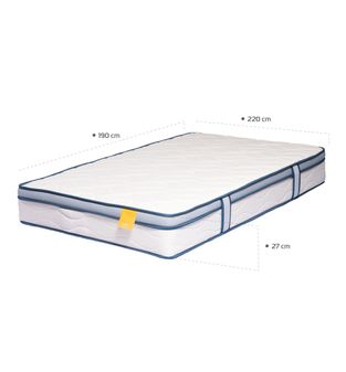 Colchon king 220X190X27 doble cara dureza media