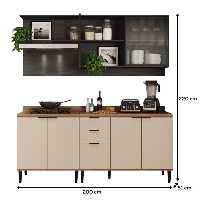 BERCOL.911---Fundo-Infinito-2507---2506-com-tampo---2504-Freijo-com-Off-White-e-Preto-Touch---Vinheta-completa
