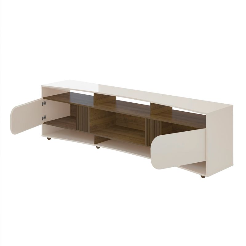 Rack Elegance Off White com Pinho Ripado -5-