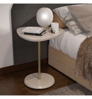 Mesa de noche auxiliar en MDP 45x45 Bel Off White