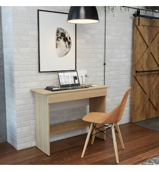 Escritorio en MDP 64x100x40 cm 1 cajón Bertolini Rovere