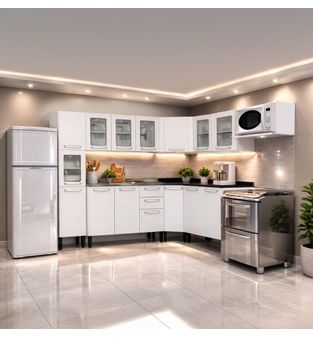 Cocina Integral Evidence Bertolini 228x208 m - Blanco