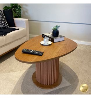 Mesa de centro Prime 41x75x52cm en MDP Marrón