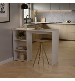 Barra auxiliar de cocina Rosy  90x120x53cm Niebla
