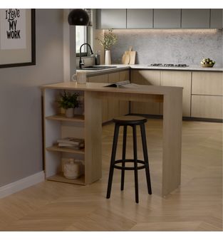 Barra auxiliar de cocina Rosy  90x120x53cm Rovere