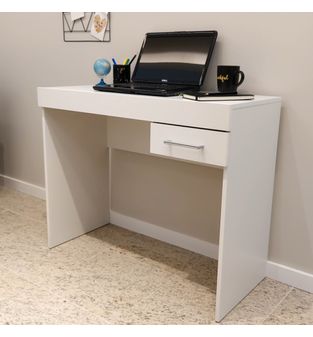 Escritorio mesa computador 74x91x40cm Bertolini Blanco